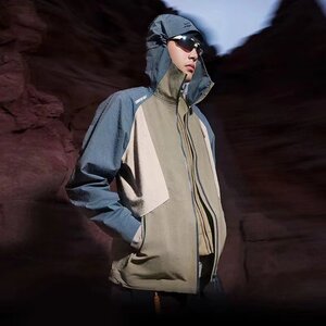 
Li Ning sports windbreaker men's 2024 autumn casual fitness outdoor series sports sun protection waterproof jacket