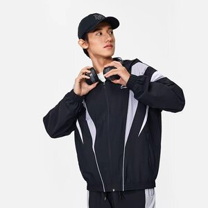 
Genuine broken code Li Ning sports windbreaker men's spring and autumn water-splashing hooded jacket AFDT033 tag lost