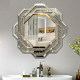 European -style light luxury bathroom mirror wall -mounted bathroom mirror restaurant edge porch art fashion decorative mirror inlaid diamond alien
