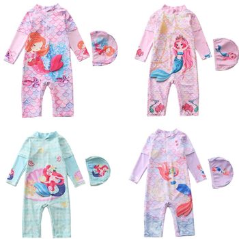 Children's cute one-piece swimsuit for girls