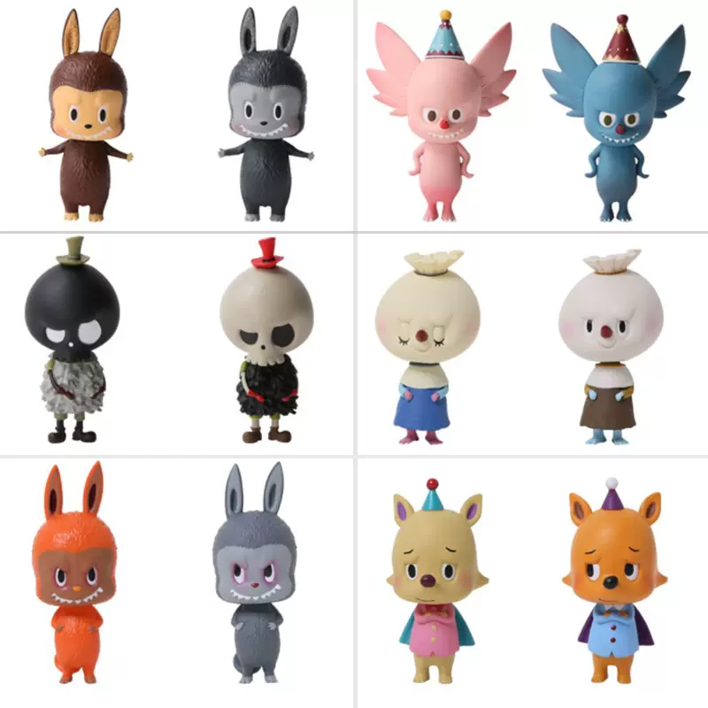 POPMART LABUBU THE MONSTERS シリーズ1+2代 Labubu , Zimomo , Mokoko