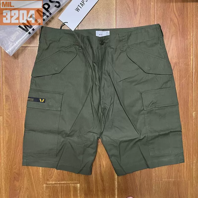 现货WTAPS CARGO SHORTS COTTON RIPSTOP 21SS 侧标口袋工装短裤-Taobao Malaysia