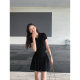 MULVAN Black knitted skirt Women's short skirt High waist slim A-line anti-exposure pants skirt pleated ballet skirt