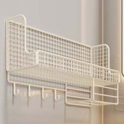 Bathroom Storage Rack, Various Small Gadgets for the Bathroom, Wall-Mounted No-Drill Shower Shelf, Storage Basket Above the Sink