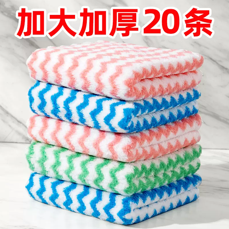 居家家洗碗布厨房专用清洁布吸水易清洗纯棉抹布家用洗碗帕百洁布