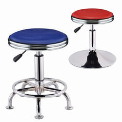 Rotating Lift Bar Stool Student Hospital Double Ring Round Stool Barber Shop Stool Workshop Work Chair Laboratory Stool