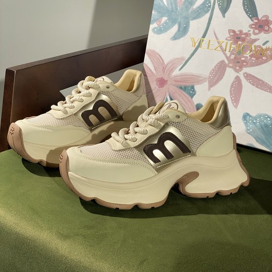 
Physical counters removed from the counter designer brand thick-soled dad shoes women's sports and casual shoes fashionable and versatile women's shoes 9873