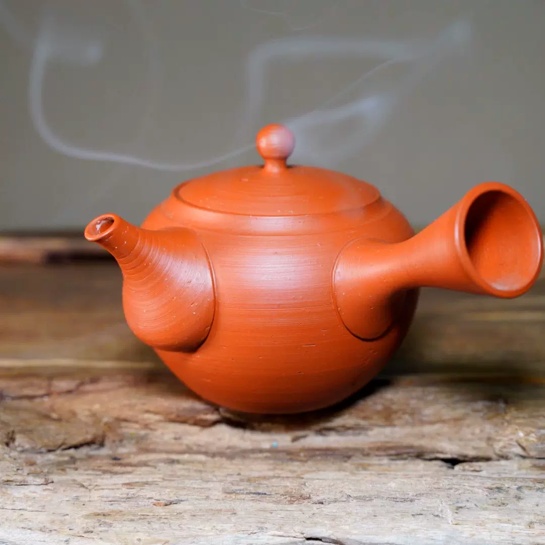 常滑焼 山田宝生作 梅花彫 朱泥急須 Yahoo!オークション - N 希少 山田