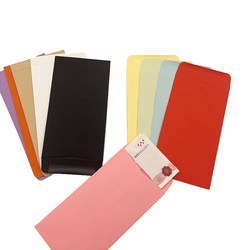 Chinese-Style Blank Cash Envelope with Self-Adhesive Sealing, 9*16.5cm Vintage Kraft Paper Saliva Glue Envelope