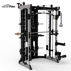 Sevenfiter Multifunctional Smith Machine Squat Rack Comprehensive Full-Body Trainer Sf203
