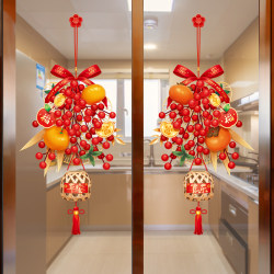 New Year door stickers New Year decoration window stickers Year of Snake glass door stickers Spring Festival home layout window flower decoration pendants