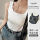 Laiser cotton bamboo fiber ladies exempt bran -thoracic vest wide shoulder suspender bottom top tops summer women's clothing
