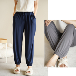 Class A 50 Lenzing Modal Women's Closed Home Trousers Solid Color Thin Pajama Pants Shandong Online Store Women's Clothing