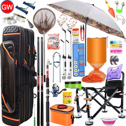 Guangwei Fishing Rod Set, Hand Rod Set, Fishing Rod and Tackle Set, Complete Set for Stream Fishing, Beginner's Set