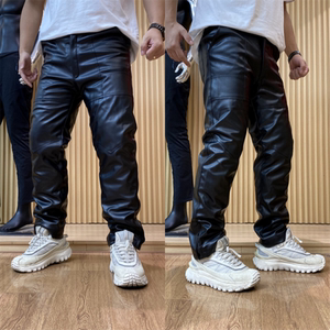 
A pair for winter! Thick! Leather pants and cotton pants two-in-one! 25 autumn and winter men’s velvet thickened casual pants are trendy