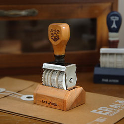 Small Days Never End, Retro Wooden Roller Date Stamp Perpetual Calendar Japanese Zakka Vintage Planner Daily Planner