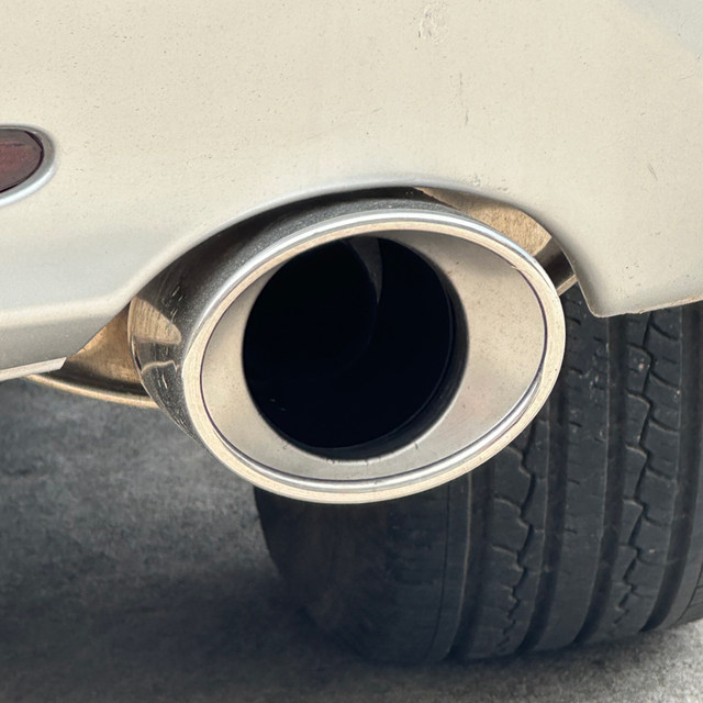 Silver Turbo Sound Tail Throat Exhaust Pipe Whistle Aluminium Alloy TC M