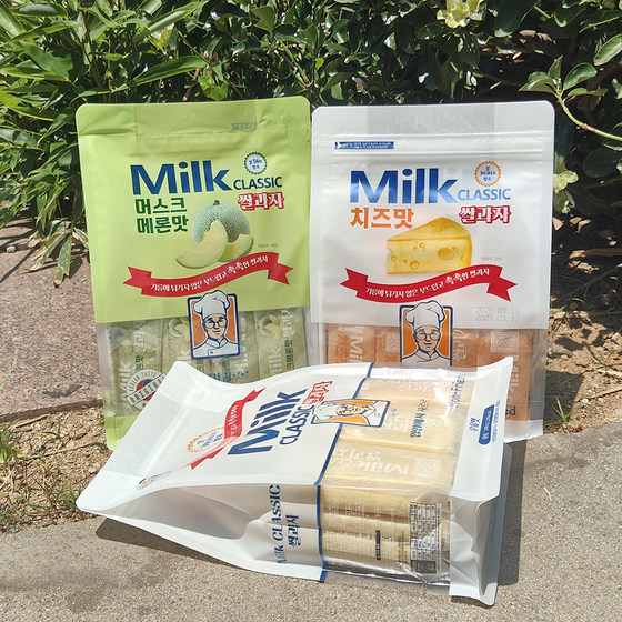 Milk rice cakes, classic milk-flavored rice cakes, cantaloupe cheese children's biscuits, exported to Korea as snacks
