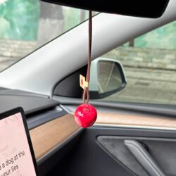 Mini Apple Fruit Cute Original Handmade Car Hanging Ornament Bag Pendant Rotating Keychain Gift