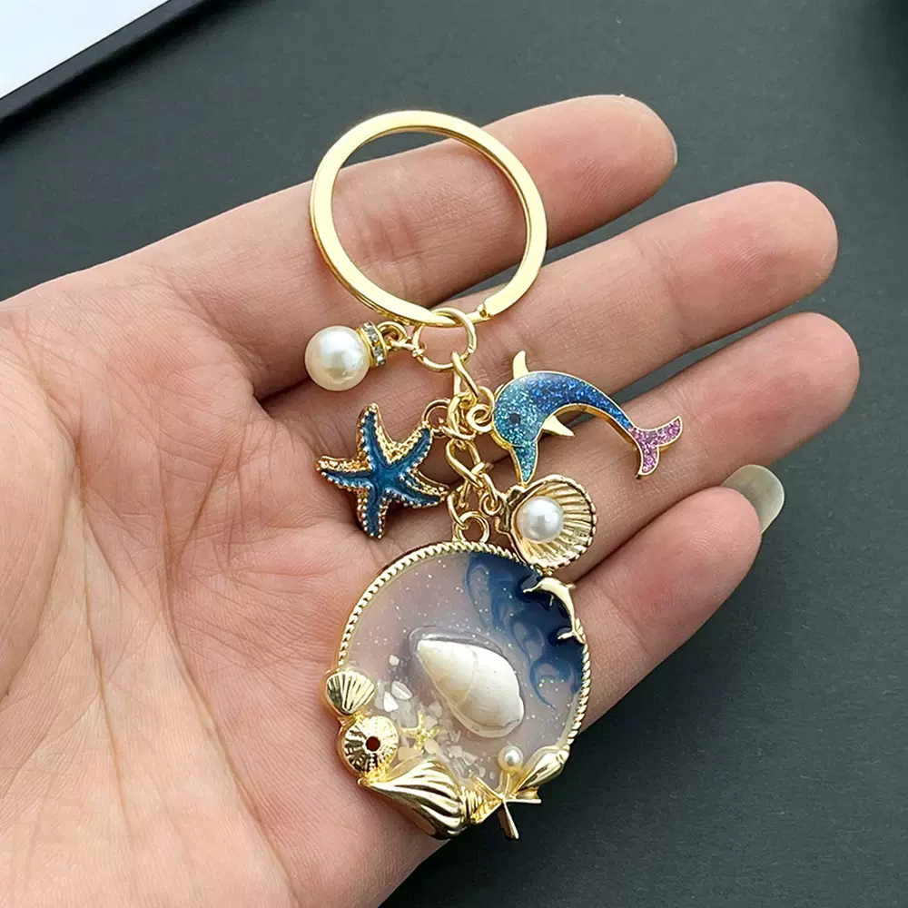 合金小乌龟海龟包包挂件钥匙扣个性汽车链锁匙圈环网红可爱女挂饰