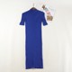 Xiaoxiao Clothing Shop Foreign Trade Women's Clothing J003 Half High Neck Short Sleeve Knitted Dress~A4518

