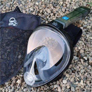 French original single diving mask full -faced dry -type respiratory respiratory respirator adult boy and men and women swimming face mirror snorkeling equipment U4
