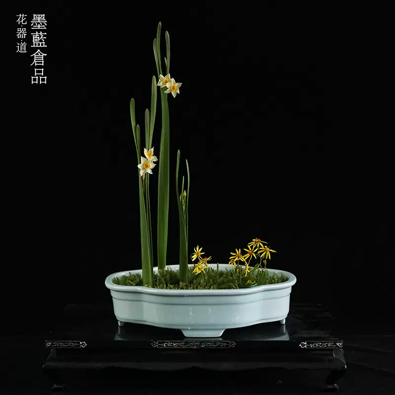 水仙鉢 禅意生け花器 水培陶磁 華道磁器 置物 水仙鉢 禅意生け花器 水