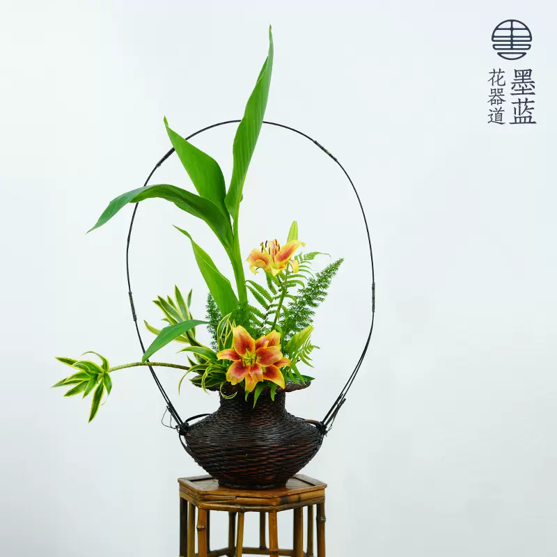 又木付　牡丹籠　池坊好み　池坊花器 牡丹籠 花器 池坊