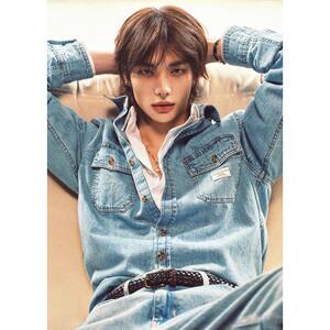 
Korean purchasing agent GUESS men's breathable cotton denim shirt long-sleeved casual spring and autumn straight pocket MPCD720