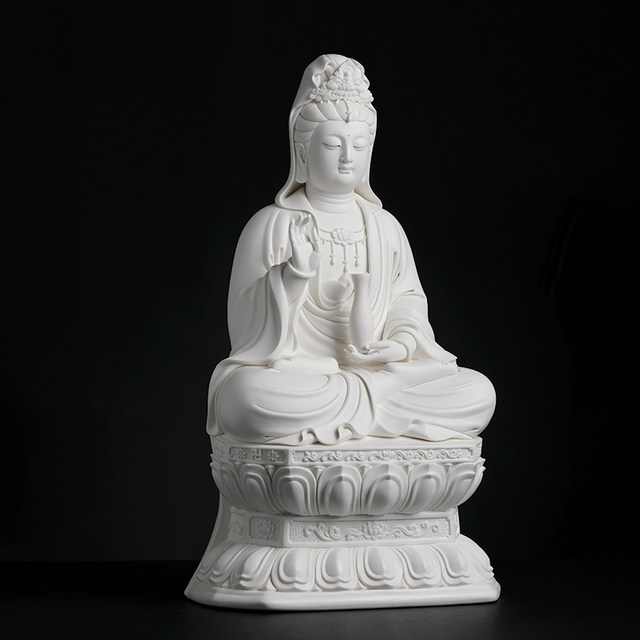 Dai Yutang Lin Jianping ceramic ornament Guanyin Bodhisattva Buddha ...