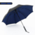 Double-layer cloth - under the umbrella diameter 130cm super large outer black inner blue 