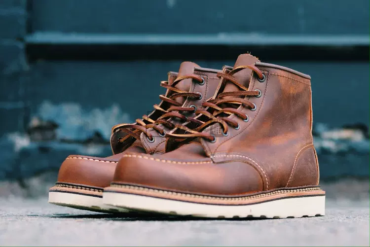 美国专柜正品现货RED WING 1907 红翼1907/8876经典方头工装靴-Taobao