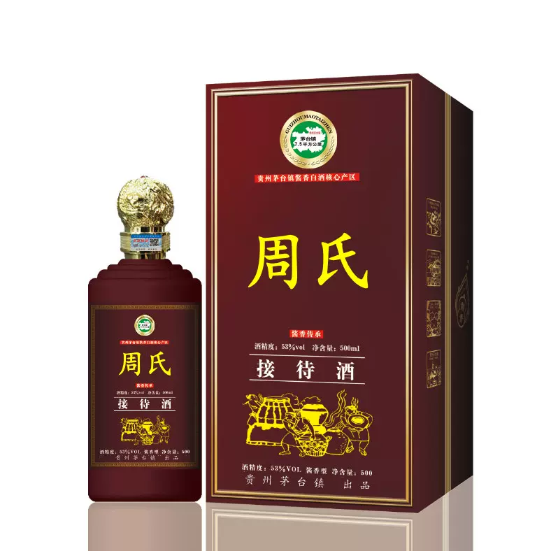 貴州茅台鎮 周氏一家 500ml 53度