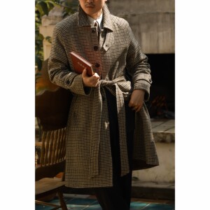 
UGENTLE men's winter pure wool mountain deadwood shag single-breasted Balmac coat
