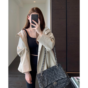 
AMR UU Daily Single Price Brand High-quality Loose Slim Short Hooded Wind Coat Jacket Women's 2025 Autumn and Winter New