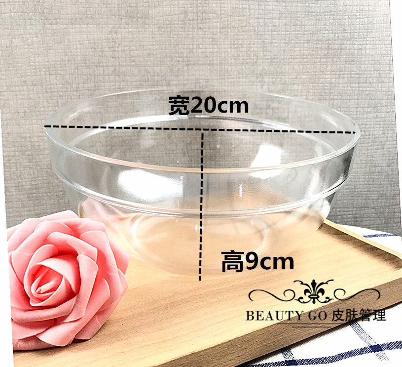 세면대 한국 피부 관리 미용실 라인 투명 아크릴 세면대 원형 플라스틱 미용 세면대 도구-