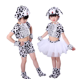 
Children's Animal Performance Costumes Puppy Performance Costumes Puppy Want Want Dalmatian Cartoon Stage Kindergarten