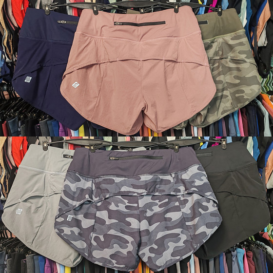 
Foreign trade sports shorts, quick-drying, anti-exposure, high-waist zipper pockets, loose, daily casual running, yoga and fitness women