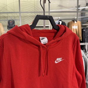 
NIKE women's hooded velvet warm casual pullover loose long-sleeved sweatshirt DQ5794-010-657