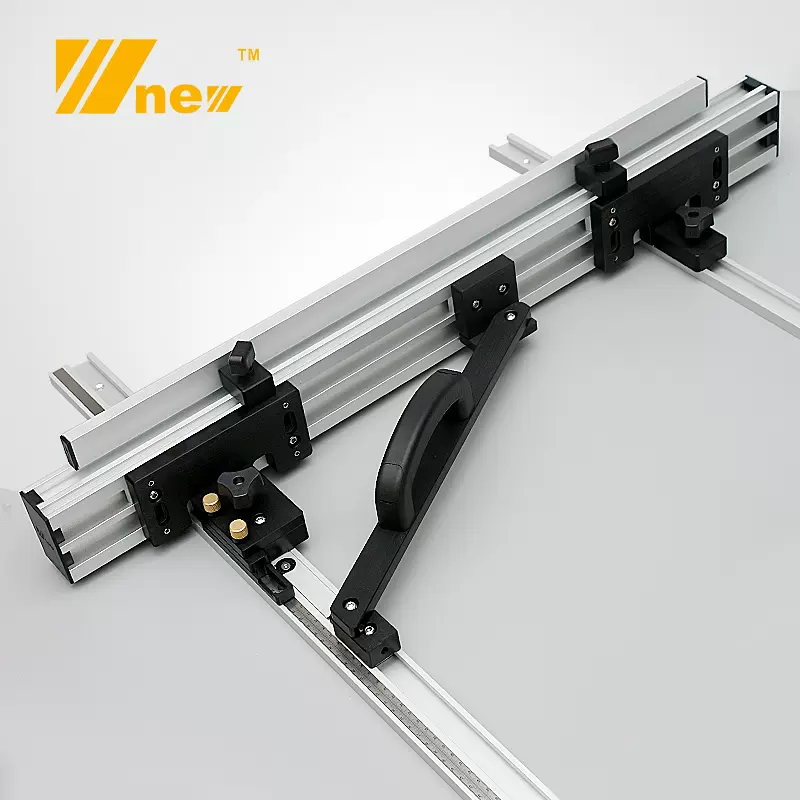 木工工作台diy改装可移动定位带尺寸靠山雕刻机电圆锯倒