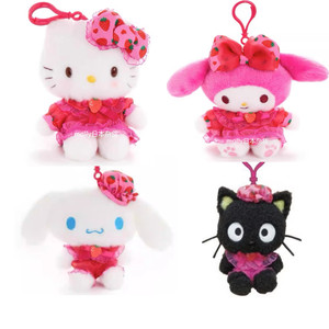 
Domestic ready-made American version of Sanrio strawberry skirt Kitty Melody plush pendant for sale again