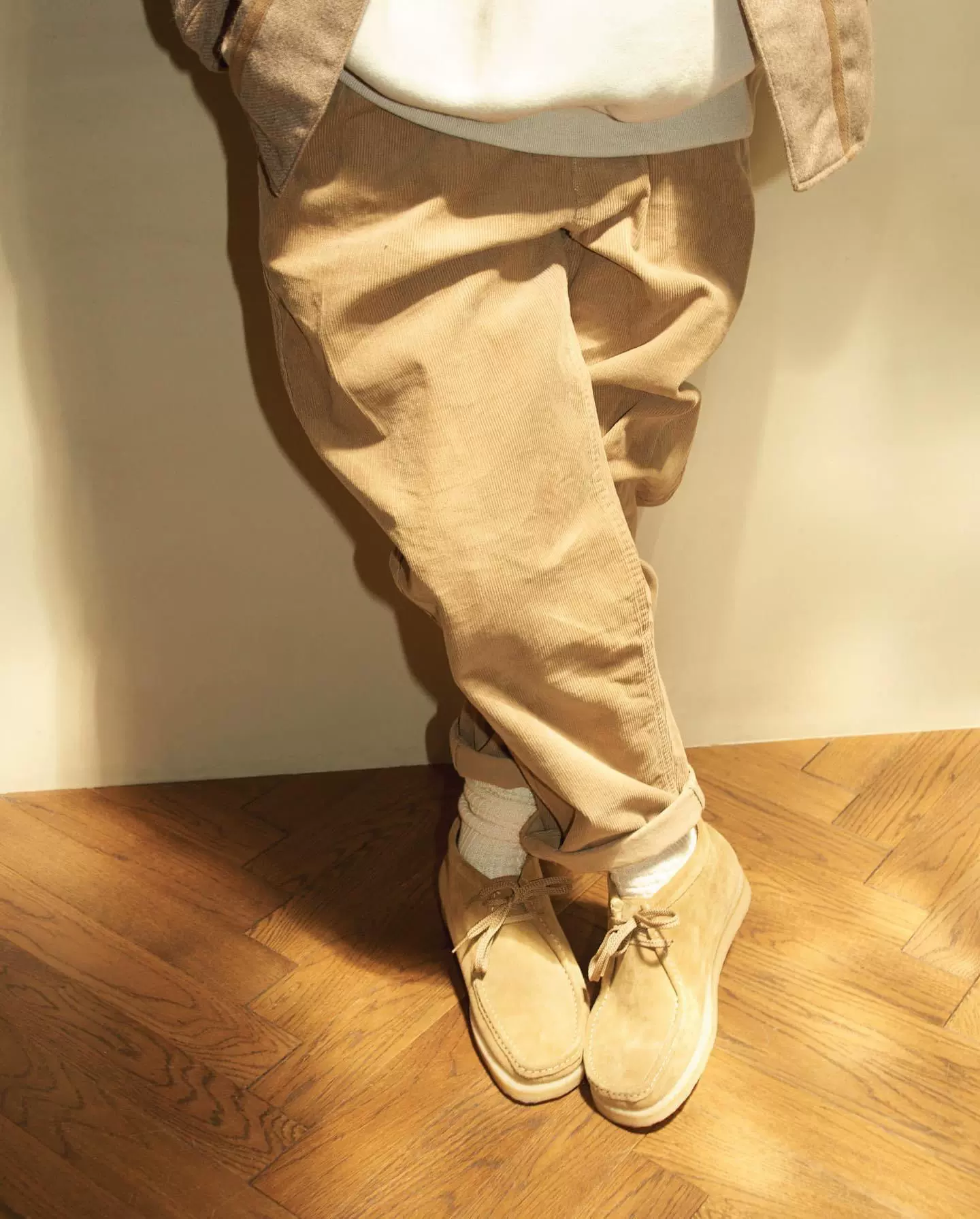 现货MADNESS CORDUROY CHINO PANTS 纯色灯芯绒休闲裤23AW-Taobao