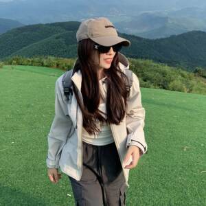 Big Eye Large Eye Churpted Jacket Coat Wind Waterproof Outdoor Mountaineering Small Leisure Autumn Short Jacket