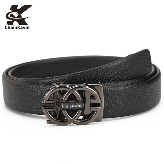 Authentic Xiaoyijia ChainKavin belt men's business automatic buckle young people's versatile G belt 8-shaped trouser belt