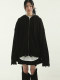 Korean generation 23F/W damage golgi knit hood zip-up (unisex) hole knit hoodie