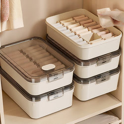 Underwear Storage Box for Home Wardrobe, Sock and Intimate Clothing Organizer, Three-In-One Magic Box