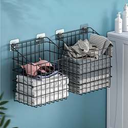Dirty Clothes Basket, Foldable Laundry Hamper for Home Use, Bathroom Clothes Storage Basket, Wall-Mounted