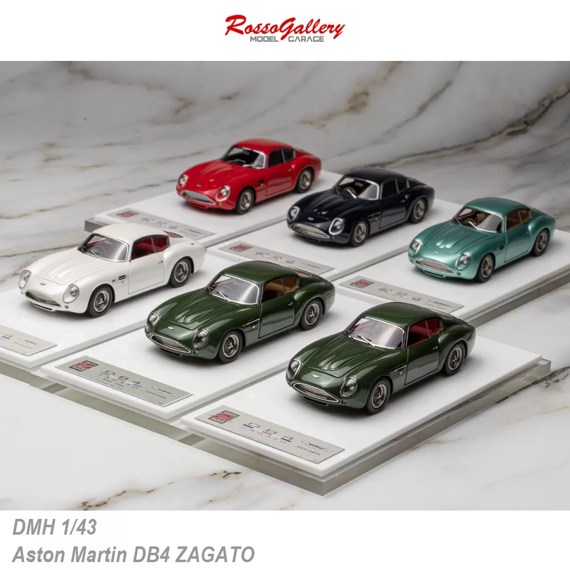 DMH 1:43 阿斯顿马丁经典车模Aston Martin DB4 GT Zagato限量RG-Taobao