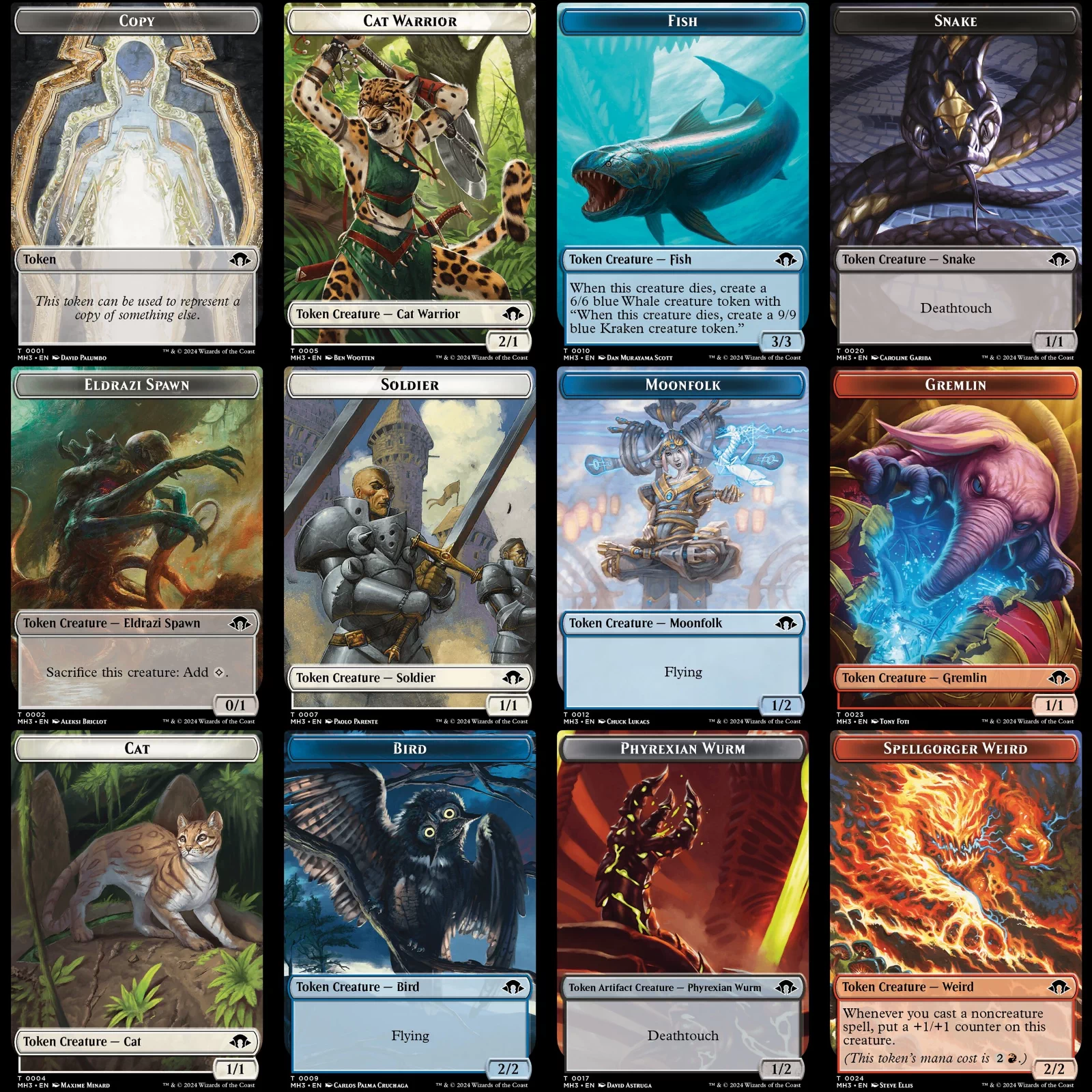 万智牌非瑞克西亚衍生物token 英文闪/中文万界归一ONE