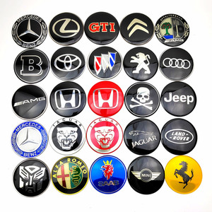 
Car logo decorative label metal car sticker steering wheel modification label wheel hub labeling car logo of various brands 65mm